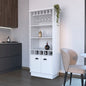 Bar Cabinet Taholah, Living Room, White New Era Fashion LLc