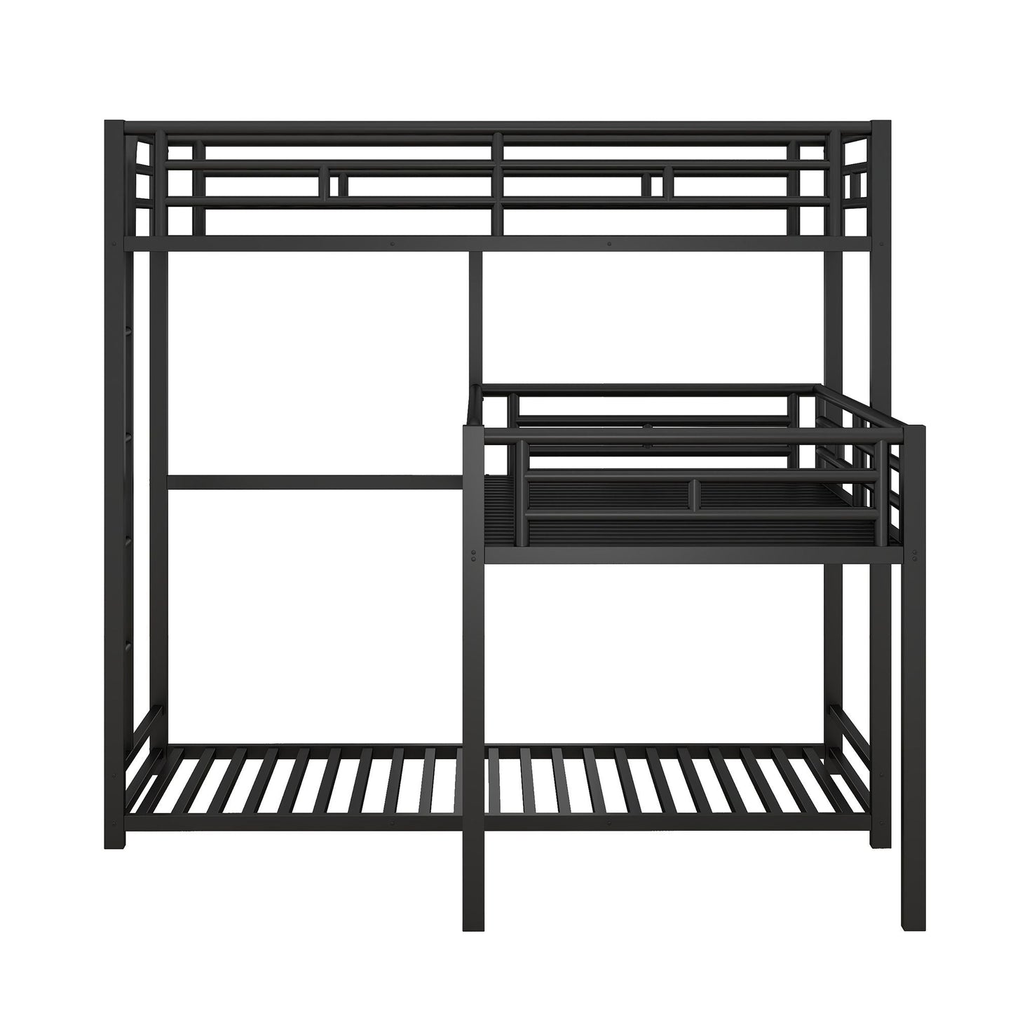 L-shaped Metal Triple Twin Size Bunk Bed New Era Fashion LLc