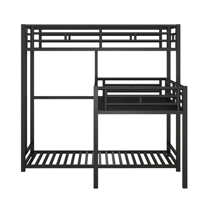 L-shaped Metal Triple Twin Size Bunk Bed New Era Fashion LLc