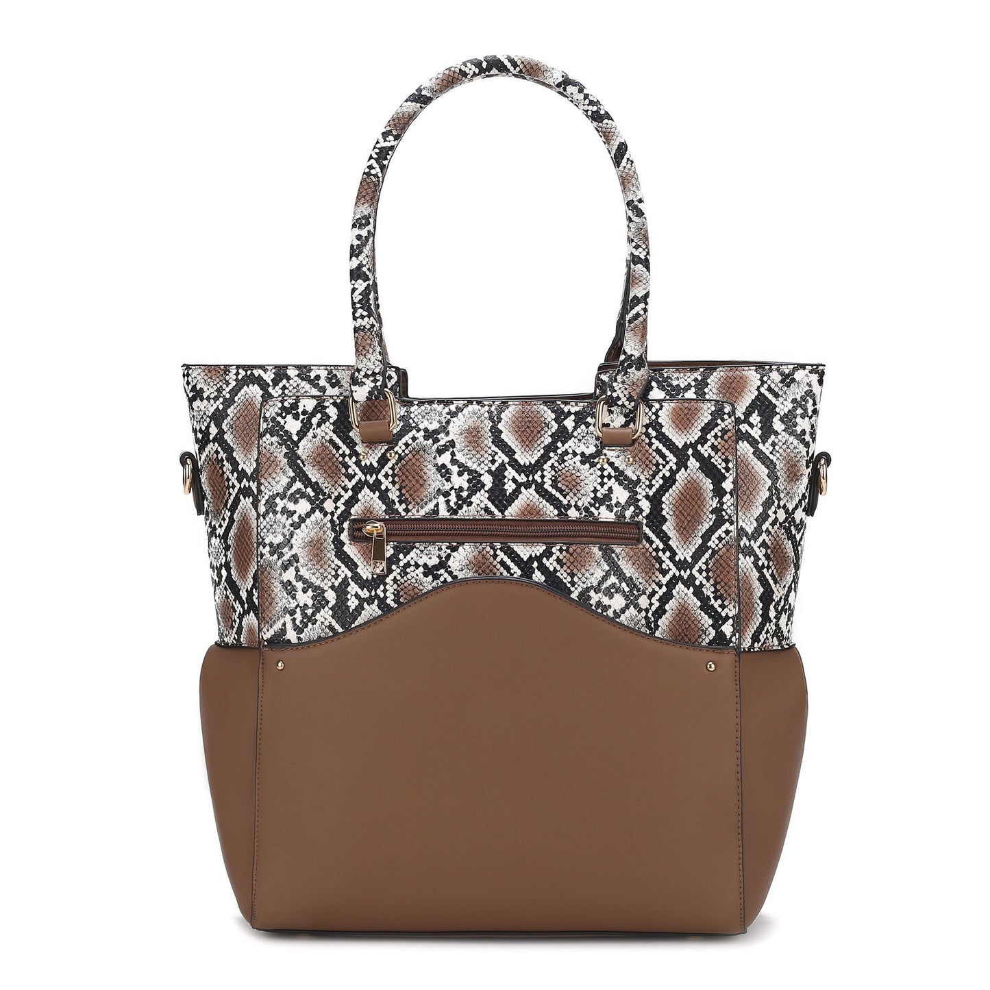 MKF Collection Iris Snake Embossed Vegan Leather Women Tote Bag with matching Wristlet Pouch by Mia k New Era Fashion LLc