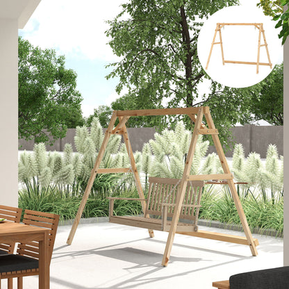 770lbs Porch Swing Frame, Heavy Duty A-Frame Hanging Chair Stand Only with Reinforced Bars for Porch, Garden, Backyard New Era Fashion LLc