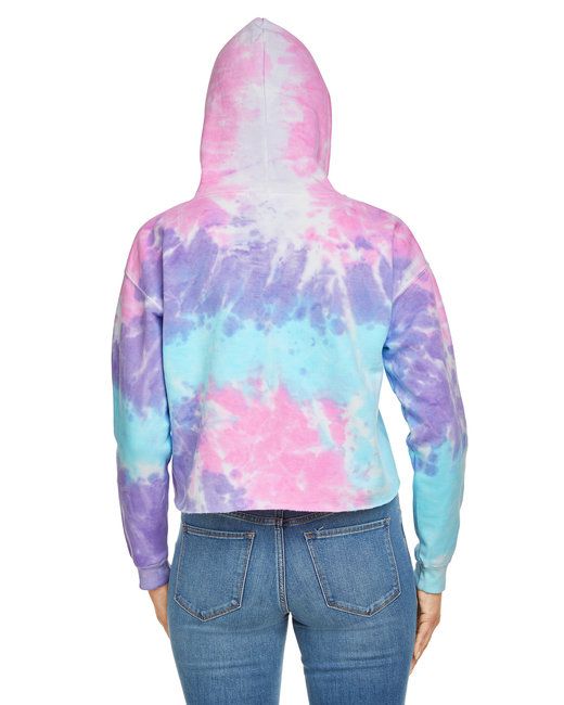 Ladies' Cropped Hooded Sweatshirt - LAGOON - S New Era Fashion LLc