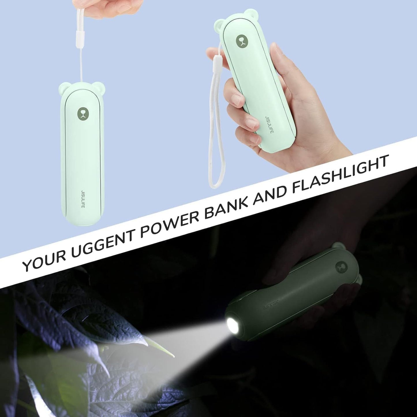 Handheld Fan with 4500 mAh Powerbank Max 37 Hours Runtime, Pocket Portable Battery Operated or USB Powered Folding Personal Fan, 3 Speeds, Gifts for Women Men Kids Gift for Festival New Era Fashion LLc