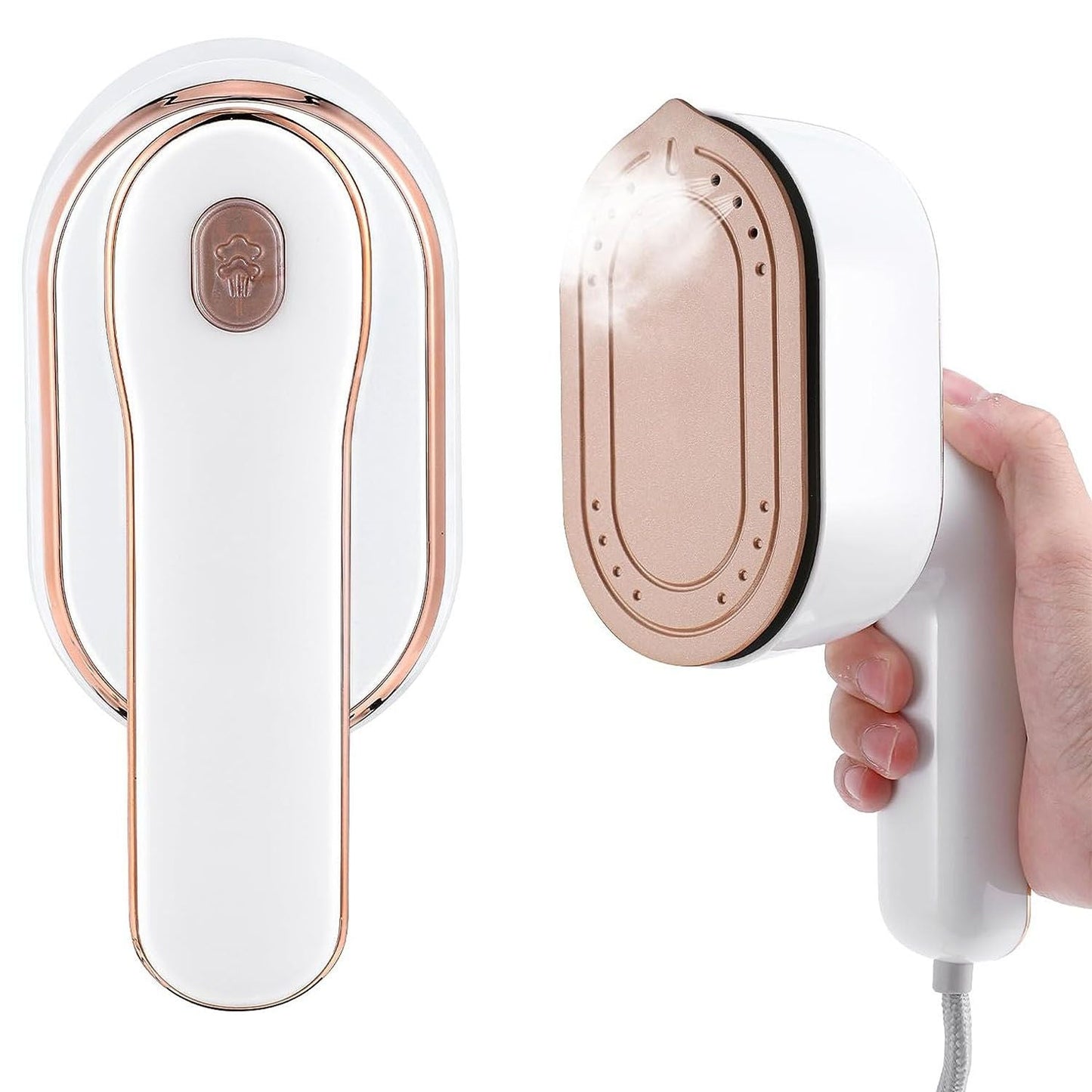 1000W Portable Handheld Steamer for Hang Flat Ironing Travel Garment Steamer with 180° Rotatable Handle 10S Fast Heating Clothing Wrinkles Remover for Home Office Travel New Era Fashion LLc