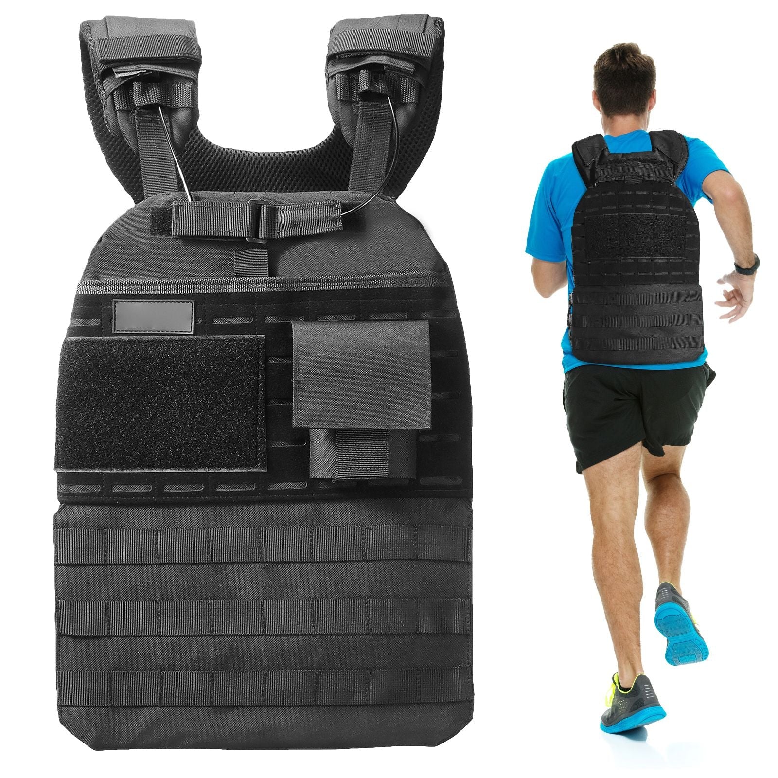Weighted Vest, 40lb Weight Vest, Adjustable Body Weight Jacket for Men Women, Workout Equipment for Strength and Endurance Training, Running, Jogging, Walking, Fitness, and Weight Loss New Era Fashion LLc