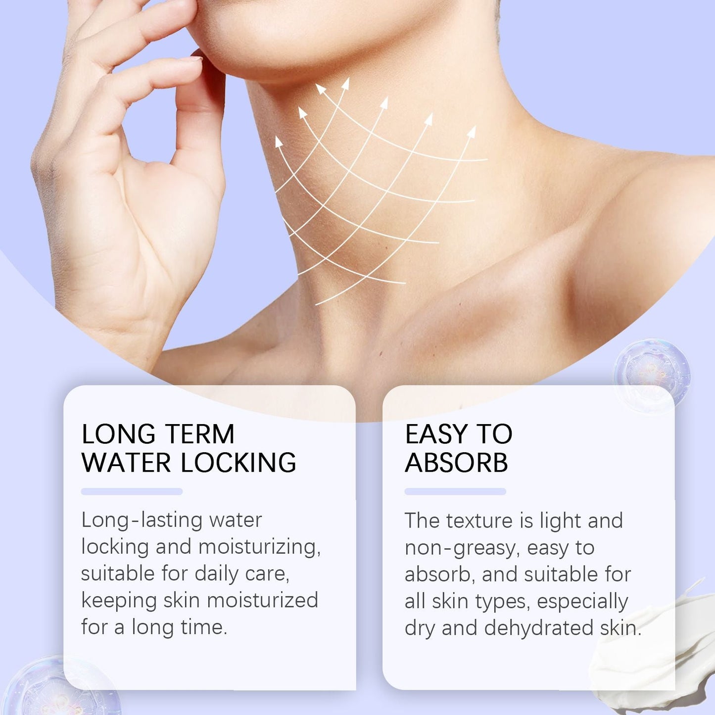 OUHOE Neck Skin Care Cream, Moisturizing And Firming Neck Skin Moisturizing And Refreshing Skin Care Cream New Era Fashion LLc