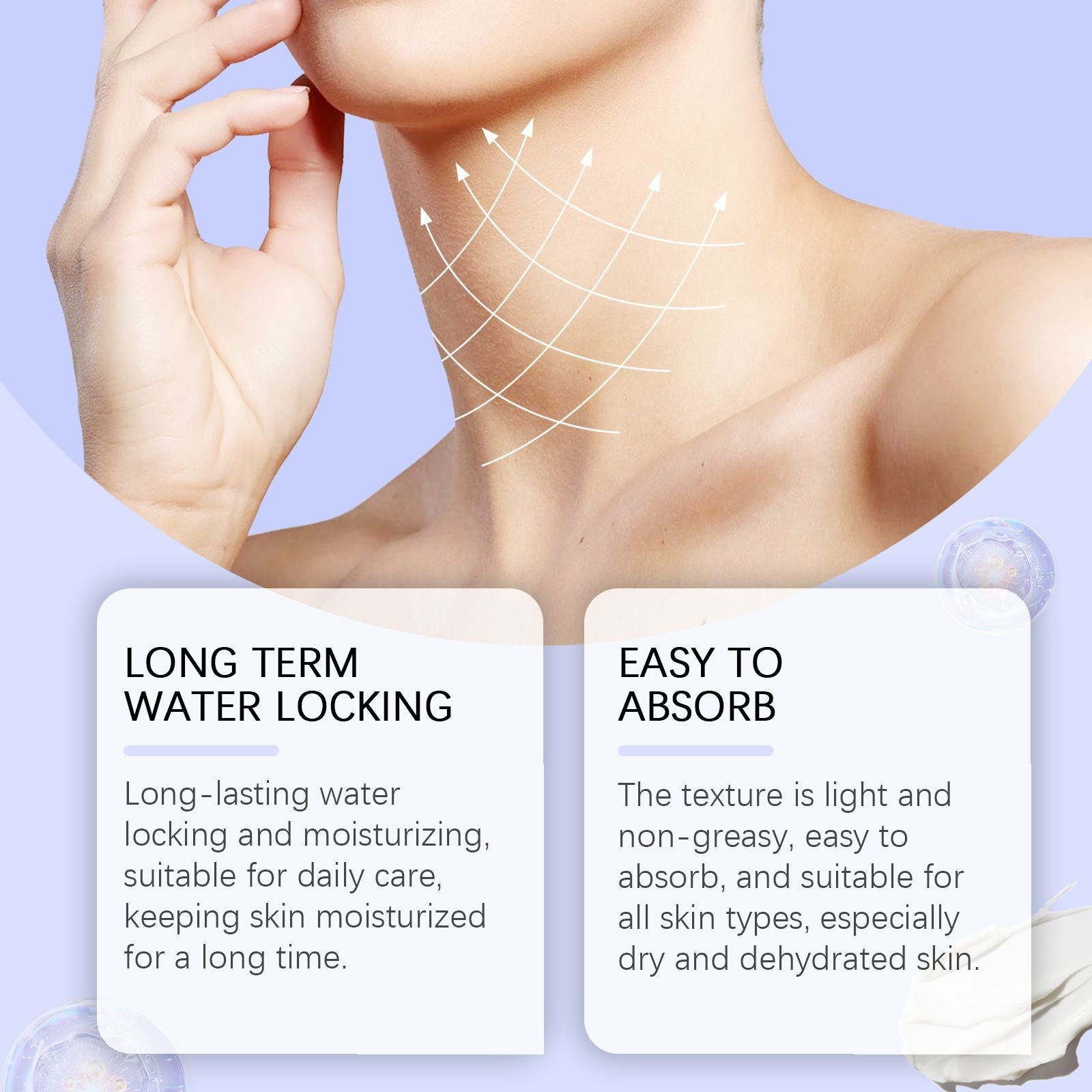 OUHOE Neck Skin Care Cream, Moisturizing And Firming Neck Skin Moisturizing And Refreshing Skin Care Cream New Era Fashion LLc