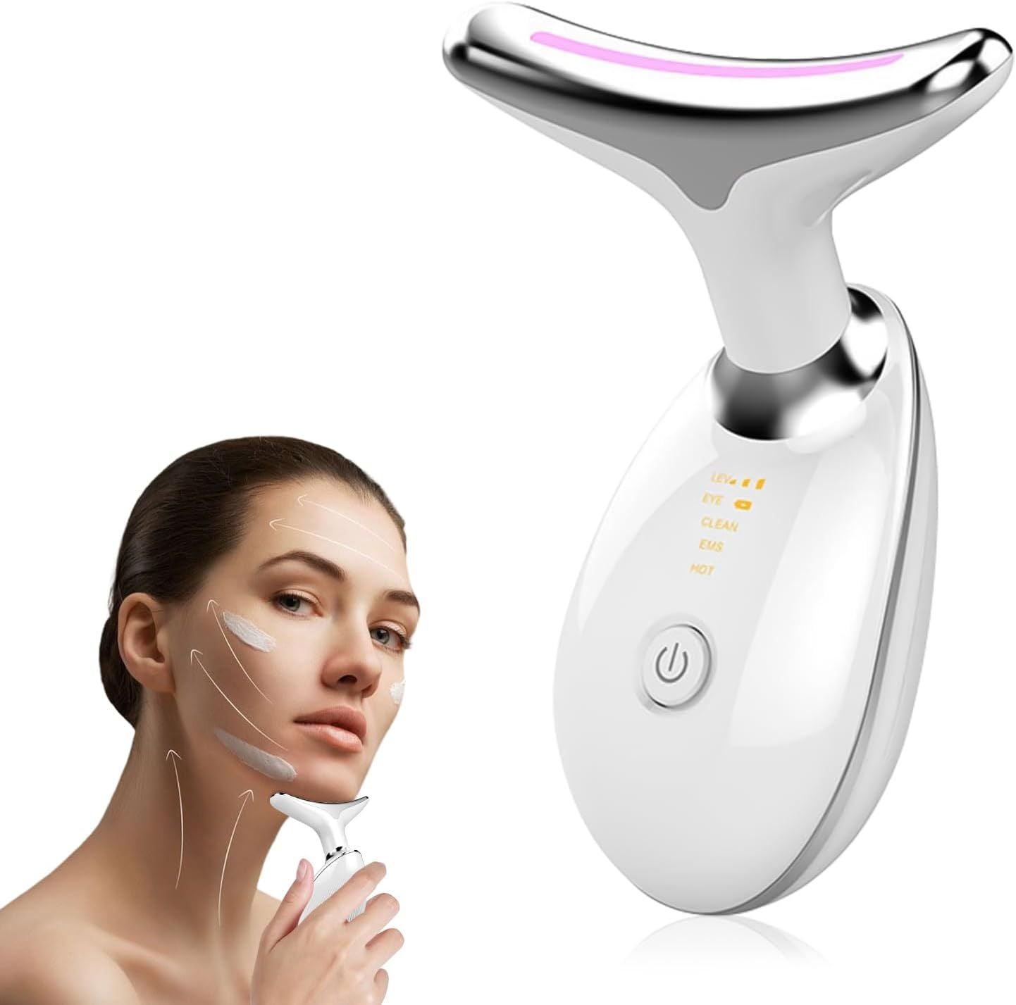 Neck Face Massager Face Sculpting Tool 3 Colour Modes and Vibration for Facial Massager for Double Chin New Era Fashion LLc