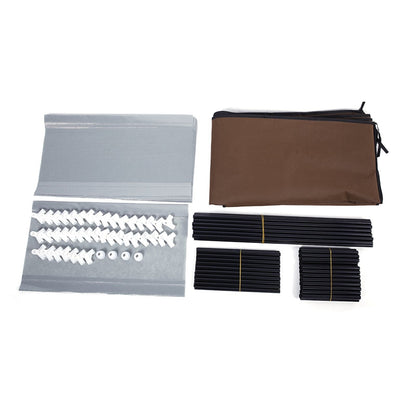Room-saving 10-Layers 9 Lattices Non-woven Fabric Shoe Rack Black New Era Fashion LLc