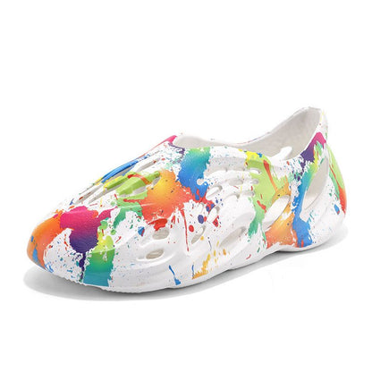 Clogs For Men; Men's hole shoes; hollow beach shoes; camouflage sandals; all inclusive personalized men's sandals New Era Fashion LLc