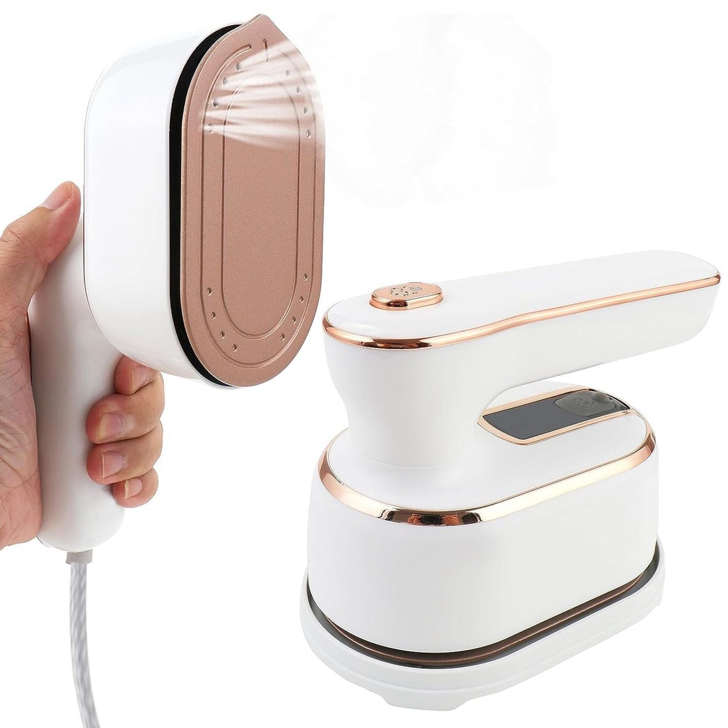 1000W Portable Handheld Steamer for Hang Flat Ironing Travel Garment Steamer with 180° Rotatable Handle 10S Fast Heating Clothing Wrinkles Remover for Home Office Travel New Era Fashion LLc