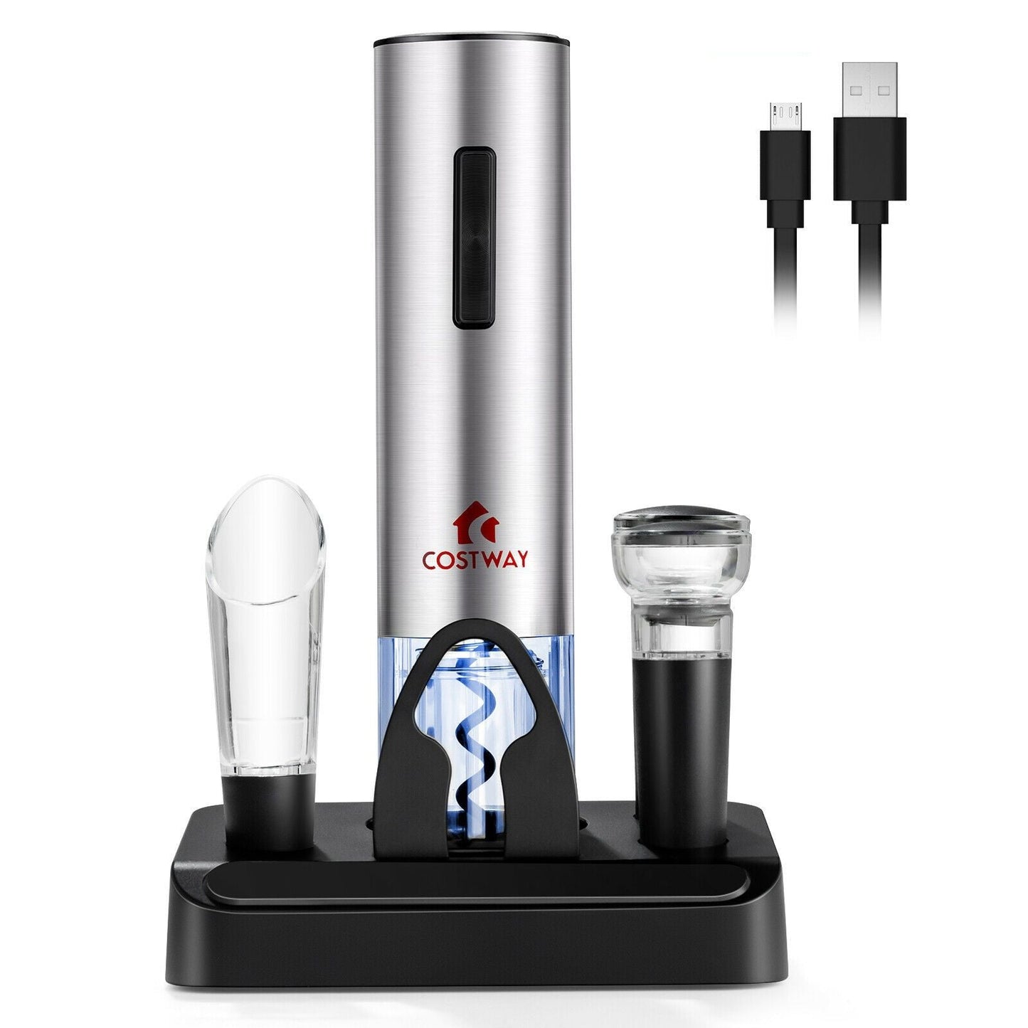 6-in-1 Electric Wine Bottle Opener Set with Foil Cutter New Era Fashion LLc