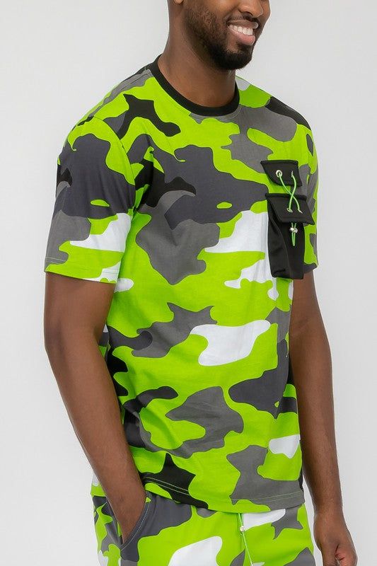 Weiv Full Camo Short Sleeve TShirt New Era Fashion LLc