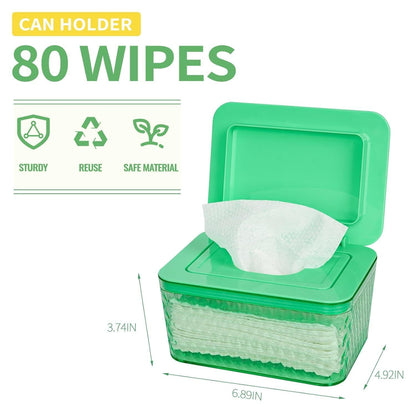 Wipes Dispenser, One-Handed Operation Wipe Holder for Baby & Adult, Seal-Designed Wipes Container for Bathroom Keep Diaper Wipes Fresh New Era Fashion LLc