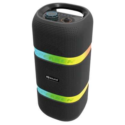 IQ Sound 2 x 4-Inch Portable Bluetooth TWS LED Speaker New Era Fashion LLc