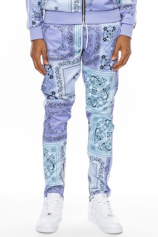 Weiv Paisley Bandana Print Track Pants New Era Fashion LLc