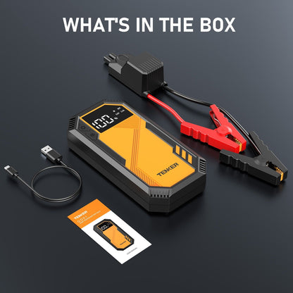 5000A Car Jump Starter 7.2L Gas or 6.5L Diesel 44.4W Portable Power Bank LED Flashlight 12V Jumper Box 10 Protections Built in Comprehensive Protection New Era Fashion LLc