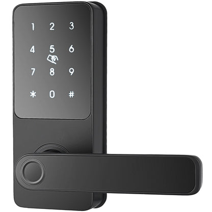 Smart Lock, 5-in-1 Smart Door Knob, Fingerprint Deadbolt with App Control, Bluetooth Smart Lock, Keyless Entry Door Lock with Handle, Biometric Door Lock, Keypad Digital Door Lock for Front Door New Era Fashion LLc