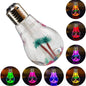 1pc 400ml Colorful Light Bulb Air Humidifier Essential Oil Diffuser Atomizer Freshener Mist Sprayer Car Home Silent Humidifier New Era Fashion LLc