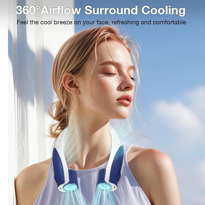 Neck Fan, 6 Speeds Adjustable Portable Personal Fan Rechargeable, Faster Cooling Wearable Fan, Ultra Quiet for Home, Office, Travel, Outdoor New Era Fashion LLc
