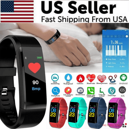 Fitness Smart Watch Activity Tracker Heart Rate For Women Men Oxygen BP Monitor New Era Fashion LLc
