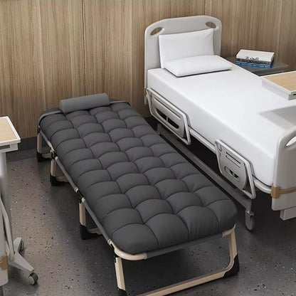 Heavy duty folding bed, camping bed with flip-up mattress (mattress included), portable guest bed, suitable for teenagers, adults, travel, garden, balcony, camping supplies New Era Fashion LLc