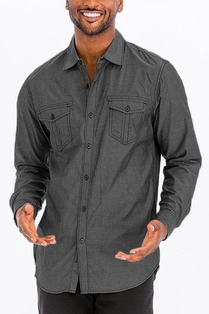 Weiv Men's Casual Long Sleeve Shirts New Era Fashion LLc
