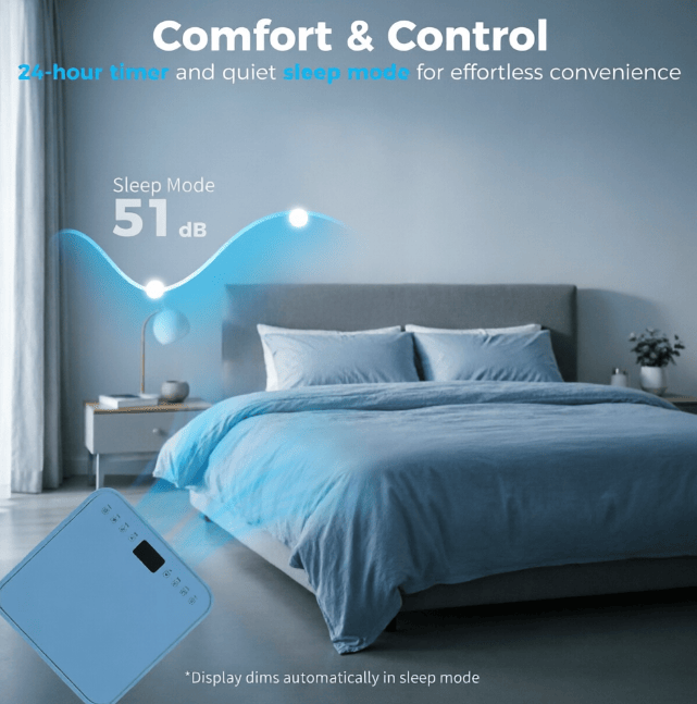 White 10000 BTU Mobile Air Conditioner with Remote Control 24H Timer LED Display for Cooling And Dehumidifying New Era Fashion LLc