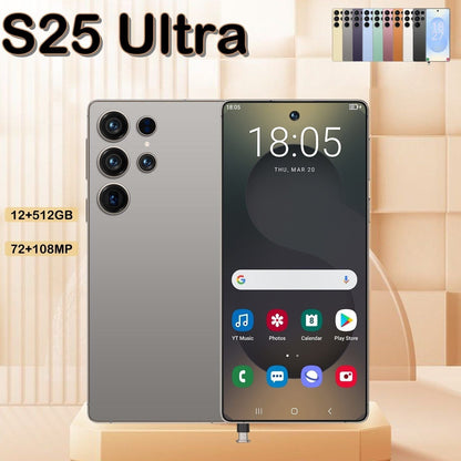 I25 Ultra 5G Smartphone, Unlocked Cell Phone, 6.8" HD Screen Unlocked Phones,  , 6000mAh Battery, Built in Pen, 12+512GB, Android 14, Face ID+Fingerprint Lock New Era Fashion LLc