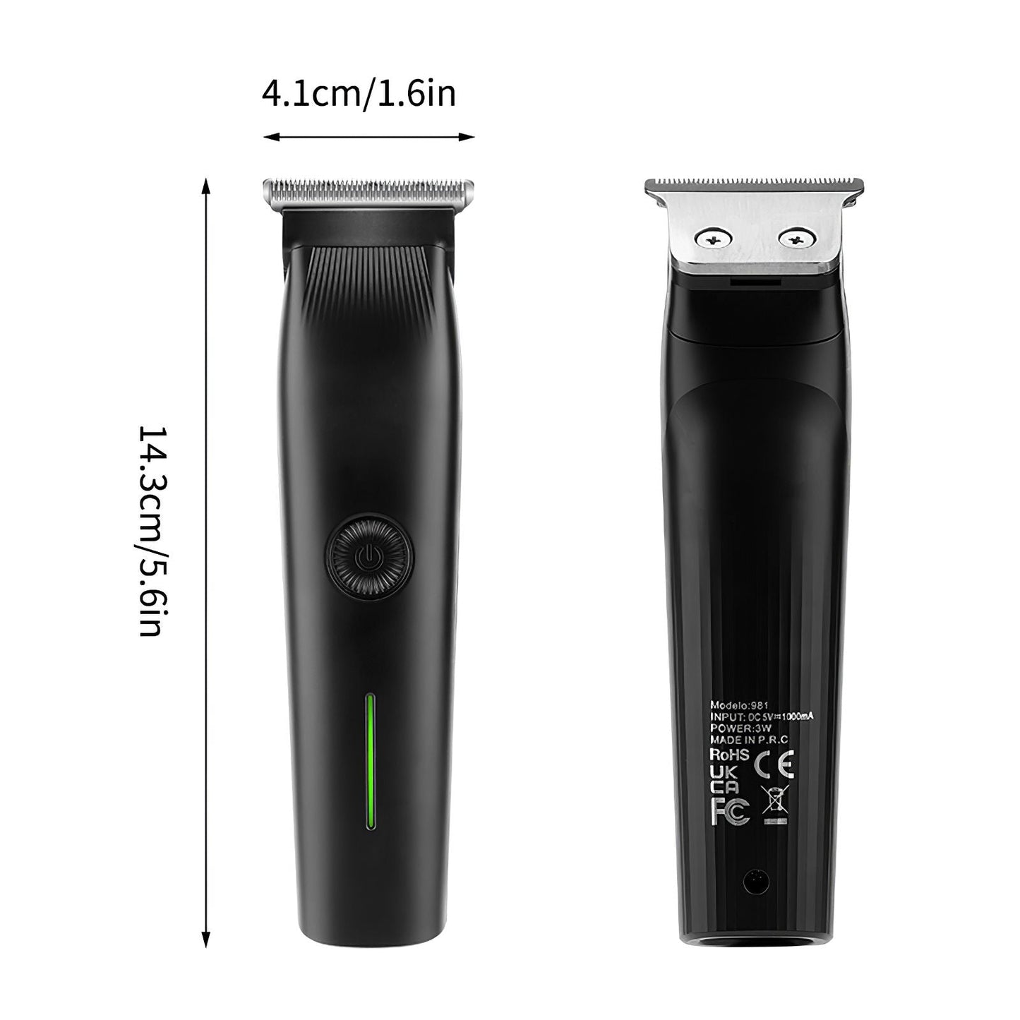Beard Trimmer, 3 in 1 Hair Clippers and Mens Grooming Kit, Face, Nose, Ear Hair Trimmer - Black New Era Fashion LLc