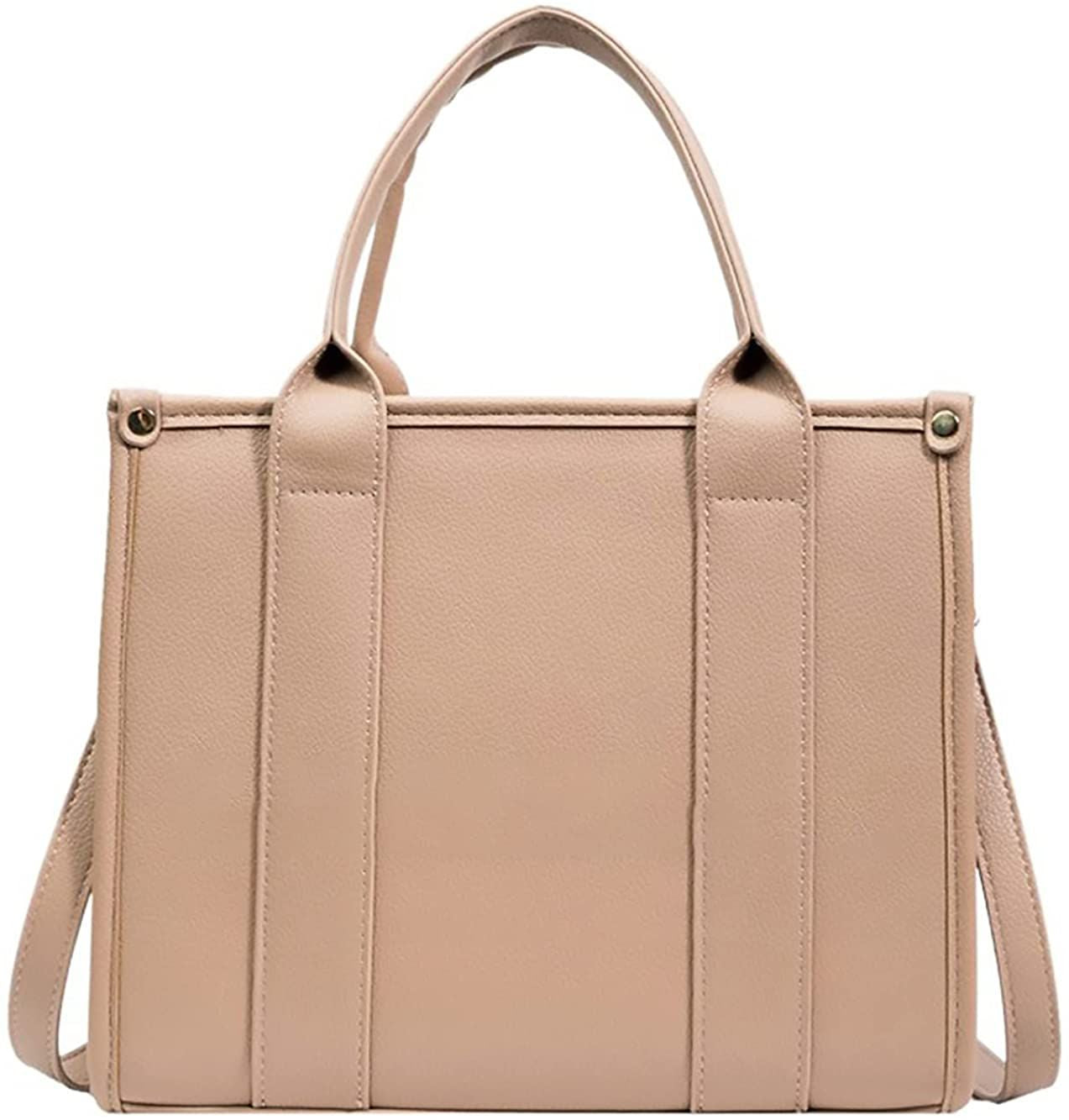 Roecytu PU Tote Bag for Women Simple Large-capacity Tote Bag Crossbody Tote Bag Messenger bag Handbag Zipper Fashion Tote Bag New Era Fashion LLc