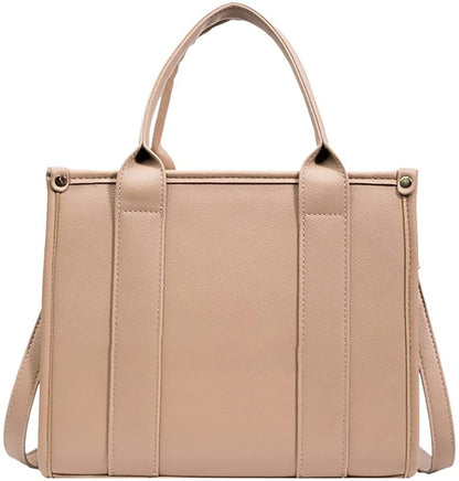 Roecytu PU Tote Bag for Women Simple Large-capacity Tote Bag Crossbody Tote Bag Messenger bag Handbag Zipper Fashion Tote Bag New Era Fashion LLc