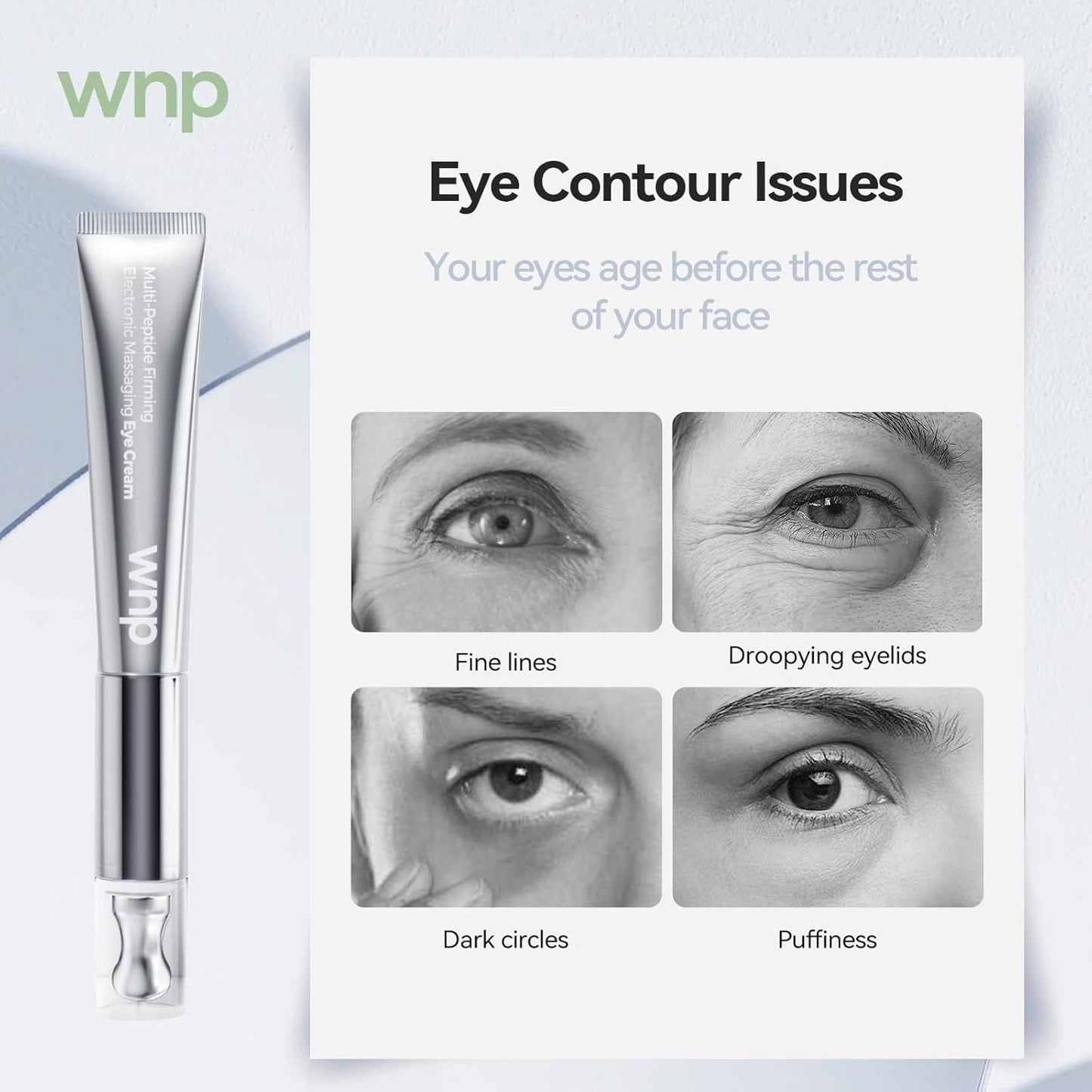 Rejuvenating Multi-Peptide Eye Cream for Puffiness & Dark Circles - Powerful Anti-Aging Formula New Era Fashion LLc