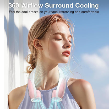 Neck Fan, 6 Speeds Adjustable Portable Personal Fan Rechargeable, Faster Cooling Wearable Fan, Ultra Quiet for Home, Office, Travel, Outdoor New Era Fashion LLc