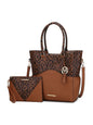 MKF Collection Iris Snake Embossed Vegan Leather Women Tote Bag with matching Wristlet Pouch by Mia k New Era Fashion LLc