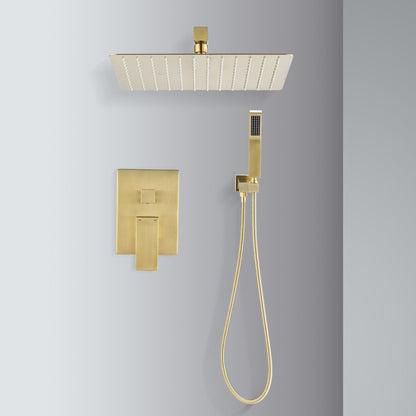10 inch Shower Head Bathroom Luxury Rain Mixer Shower Complete Combo Set Wall Mounted New Era Fashion LLc