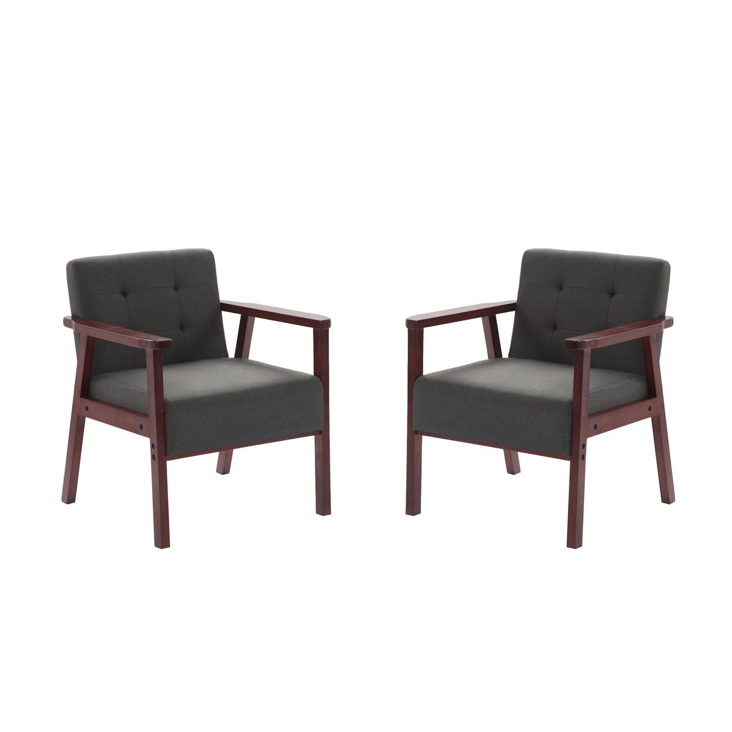 Wood Frame Accent Armchair New Era Fashion LLc