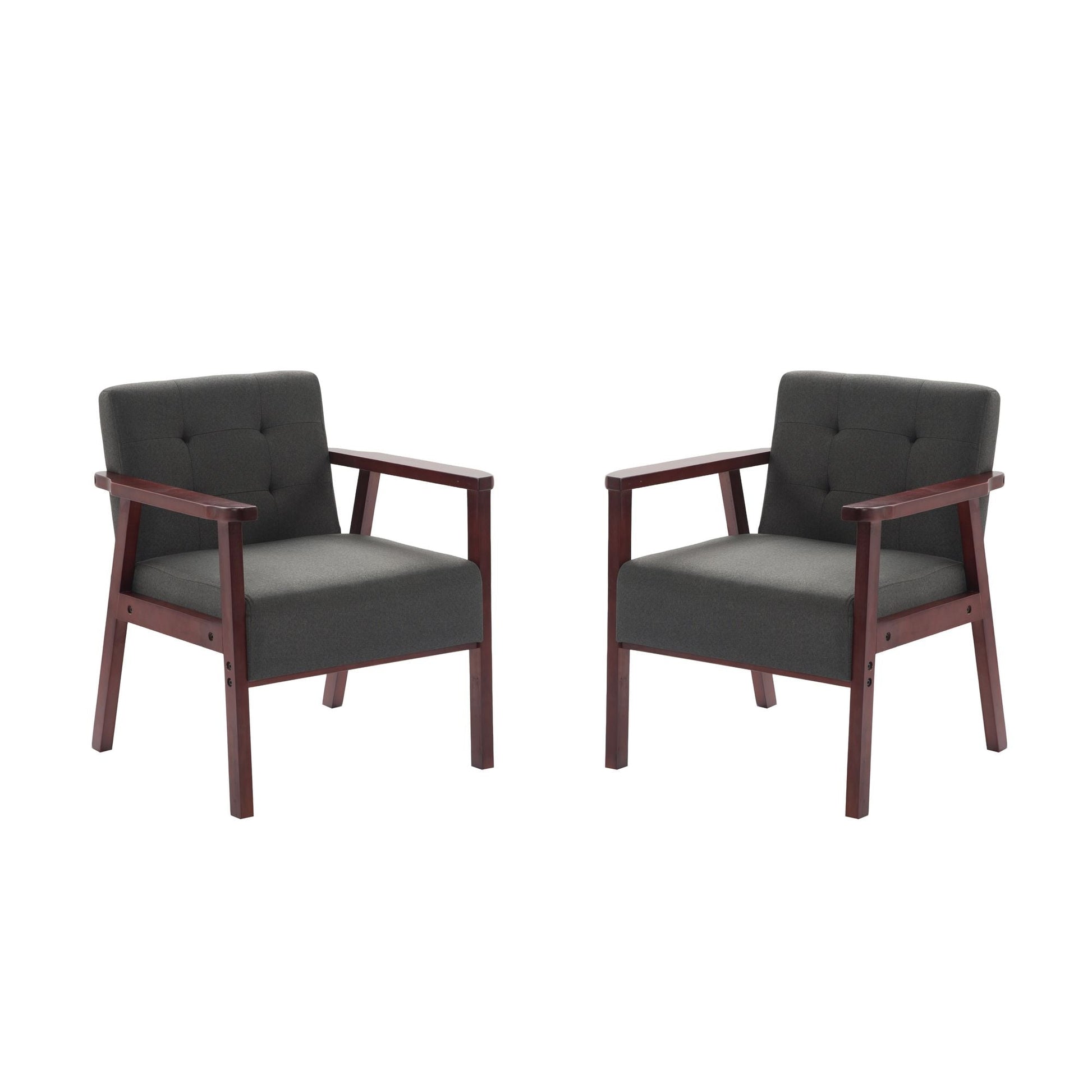 Wood Frame Accent Armchair New Era Fashion LLc