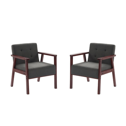 Wood Frame Accent Armchair New Era Fashion LLc