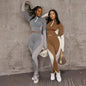 Fashion Two Pieces Activewear with Long Sleeve Crop Top with High Waist Leggings New Era Fashion LLc
