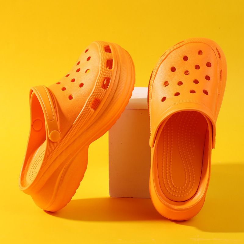 Beach summer thick soled hole shoes Baotou sandals Women's outdoor slope heel with accessories Garden shoes wholesale New Era Fashion LLc