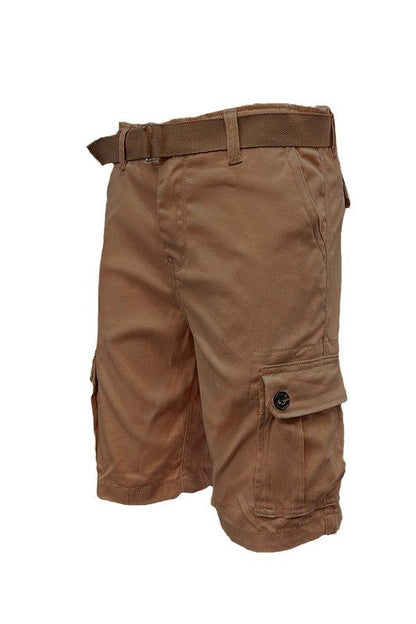 Weiv Mens Belted Cargo Shorts with Belt New Era Fashion LLc