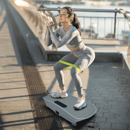 Silent Vibration Platform Crazy Fitness Massage 10-Frequency Weight Loss & Fat Burner Body Shaking Machine For Unisex Grey033 New Era Fashion LLc