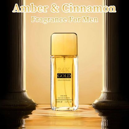 3.4f.0zMen's Eau De Toilette Spray, with Amber & Cinnamon Long-Lasting Perfume, Perfect forDating, Daily Life, Parties, Gift Giving, Notes OfBlood Orange, Grapefruit, Mint New Era Fashion LLc