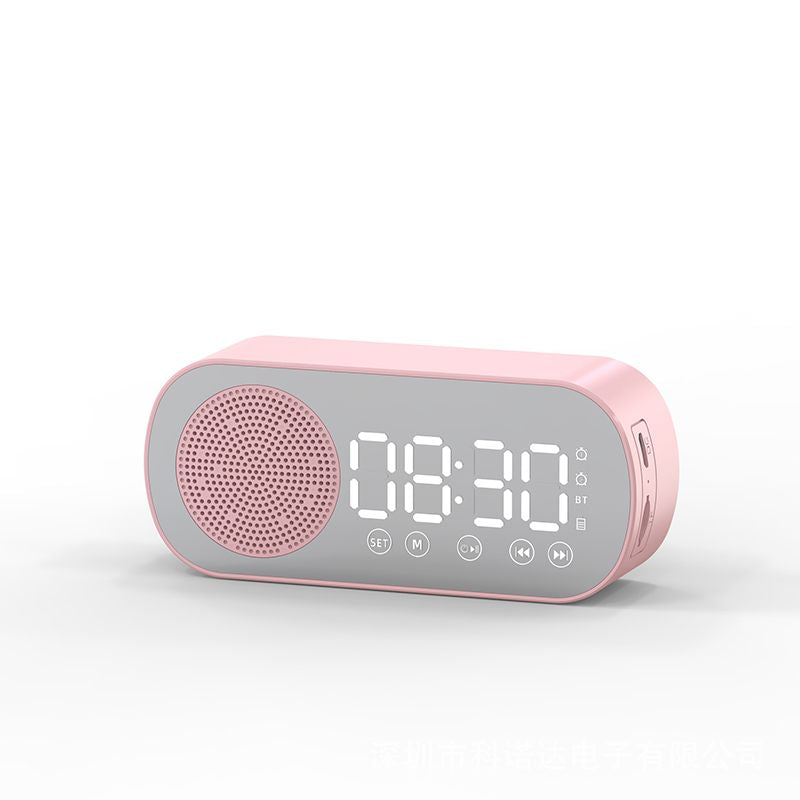 New Wireless Bluetooth Speaker Clock Dual Alarm Support TF Card FM Radio Soundbar HIFI Music Box Soundbar New Era Fashion LLc
