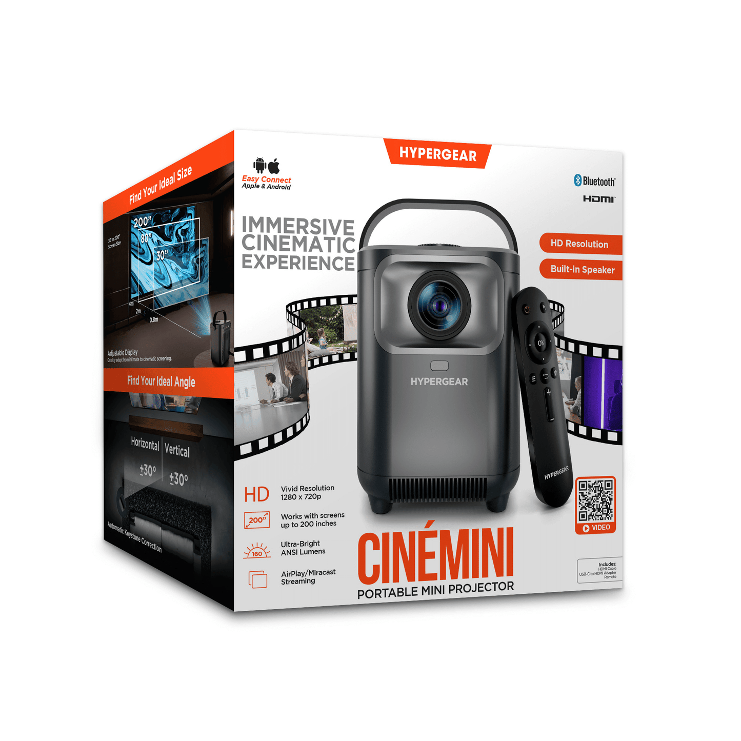 HyperGear CineMini Portable Mini Projector New Era Fashion LLc
