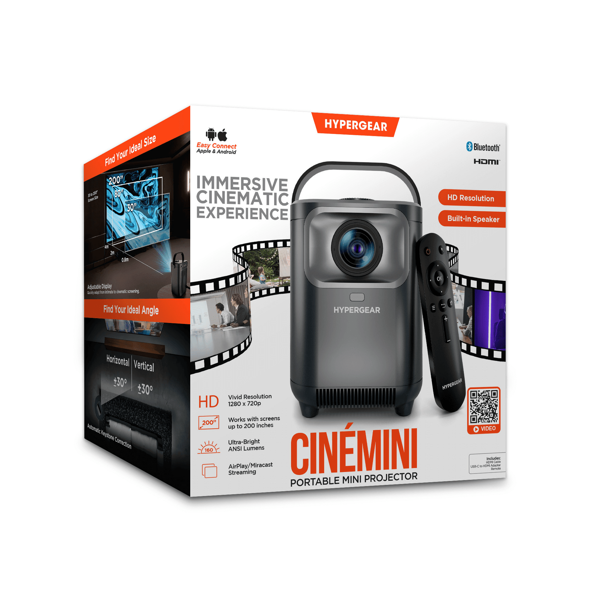 HyperGear CineMini Portable Mini Projector New Era Fashion LLc