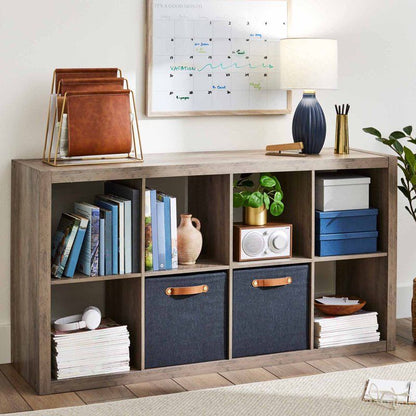 8 Cube Storage Organizer, Rustic Gray New Era Fashion LLc