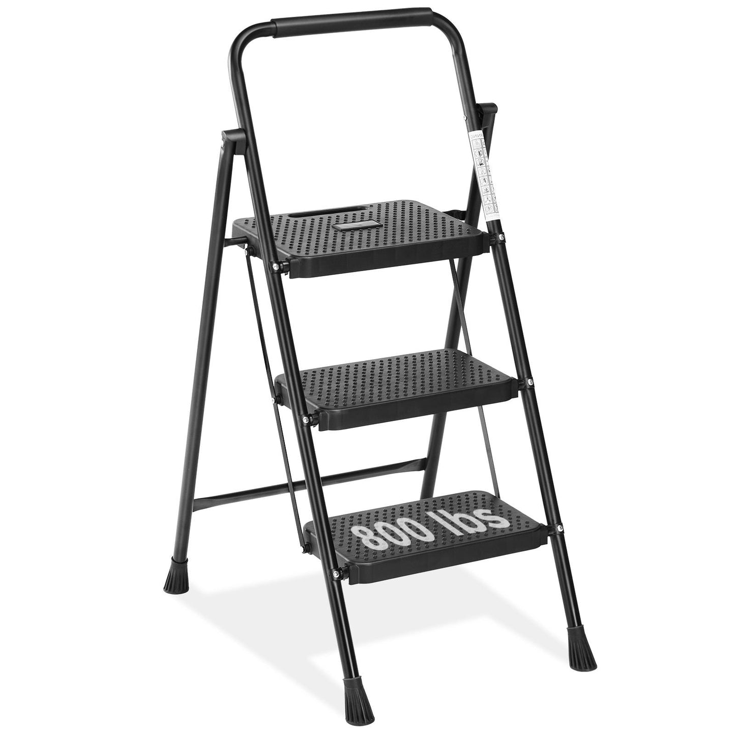 Household portable 3-layer step ladder, with safety buckle stable and safe New Era Fashion LLc