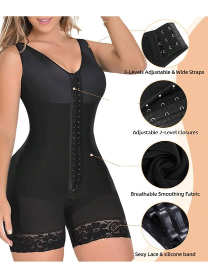 Fasjrixa Fajas Colombianas Shapewear for Women Tummy Control Post Surgery Full Body Shaper Butt Lifter with Zipper Crotch,corset tops for women,fajas colombianas moldeadoras New Era Fashion LLc